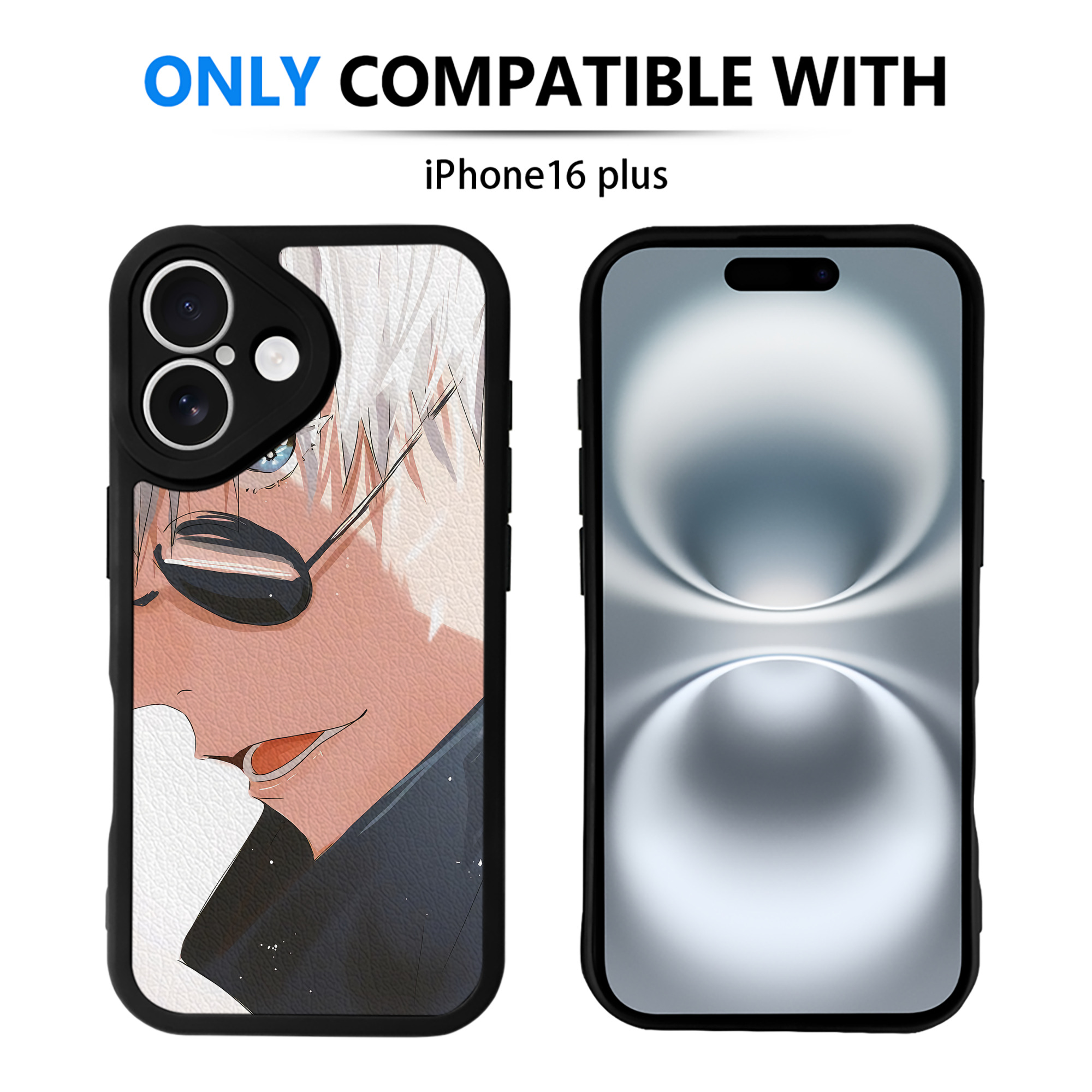 （画像用） 呪術廻戦 Jujutsu Kaisen 【iPhone 16シリーズ対応】シリコンスマホケース（レザー調） 材質：シリコン